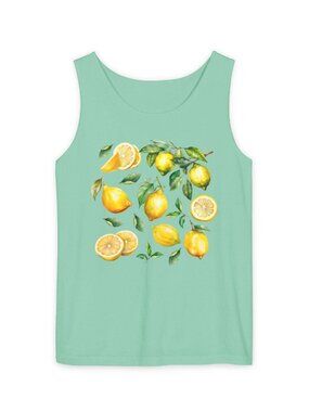 Lemon Tank Top 🍋✨ | Citrus Fruit Summer Tank | Fresh Garden Aesthetic